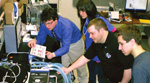 Michigan Tech IBV team members working on the design for a low-cost ventilator.